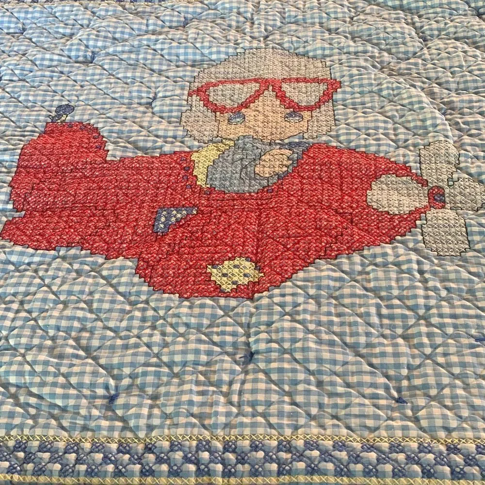 Baby  Pilot Handmade  Quilt/Wallhanging